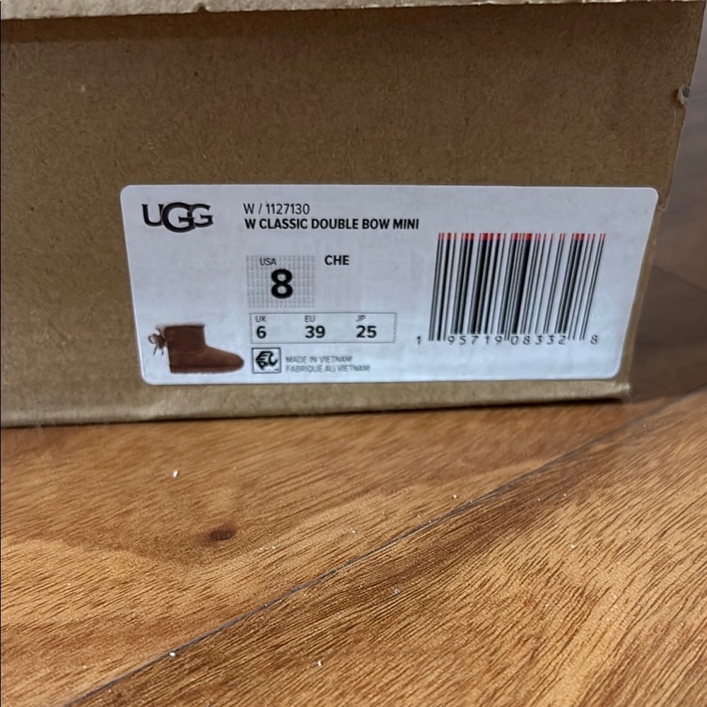 UGG Brown and Cream Shearling Boots - Picture 3 of 3